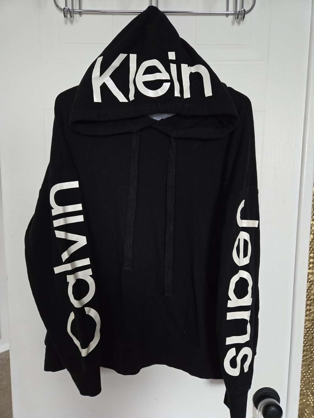 Calvin Klein Jeans Black Sweatshirt with White Label